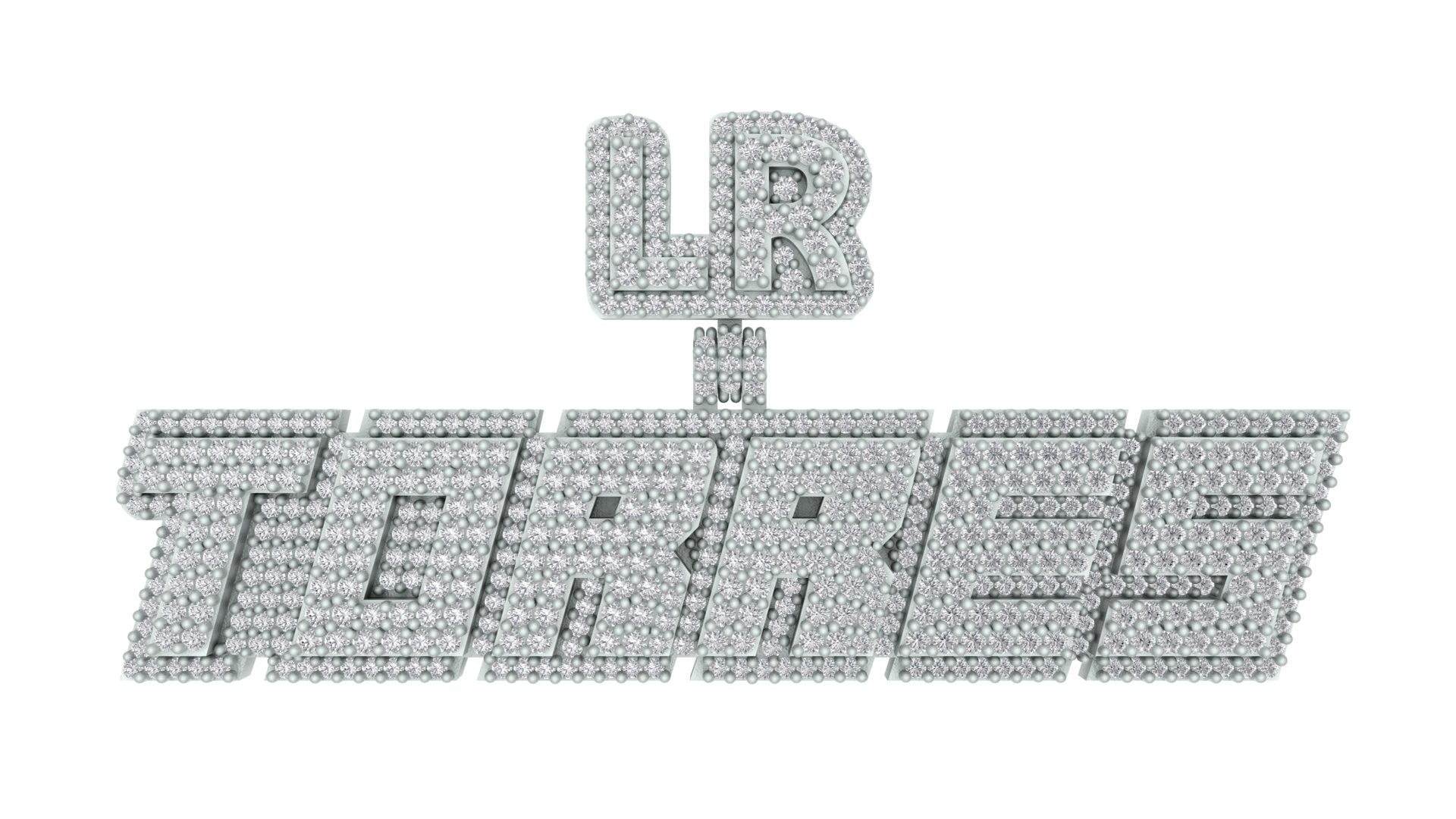 Diamond Custom Pendant - Your Name Shines
