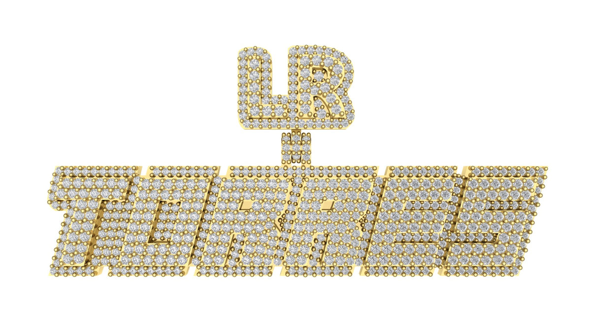 Diamond Custom Pendant - Your Name Shines