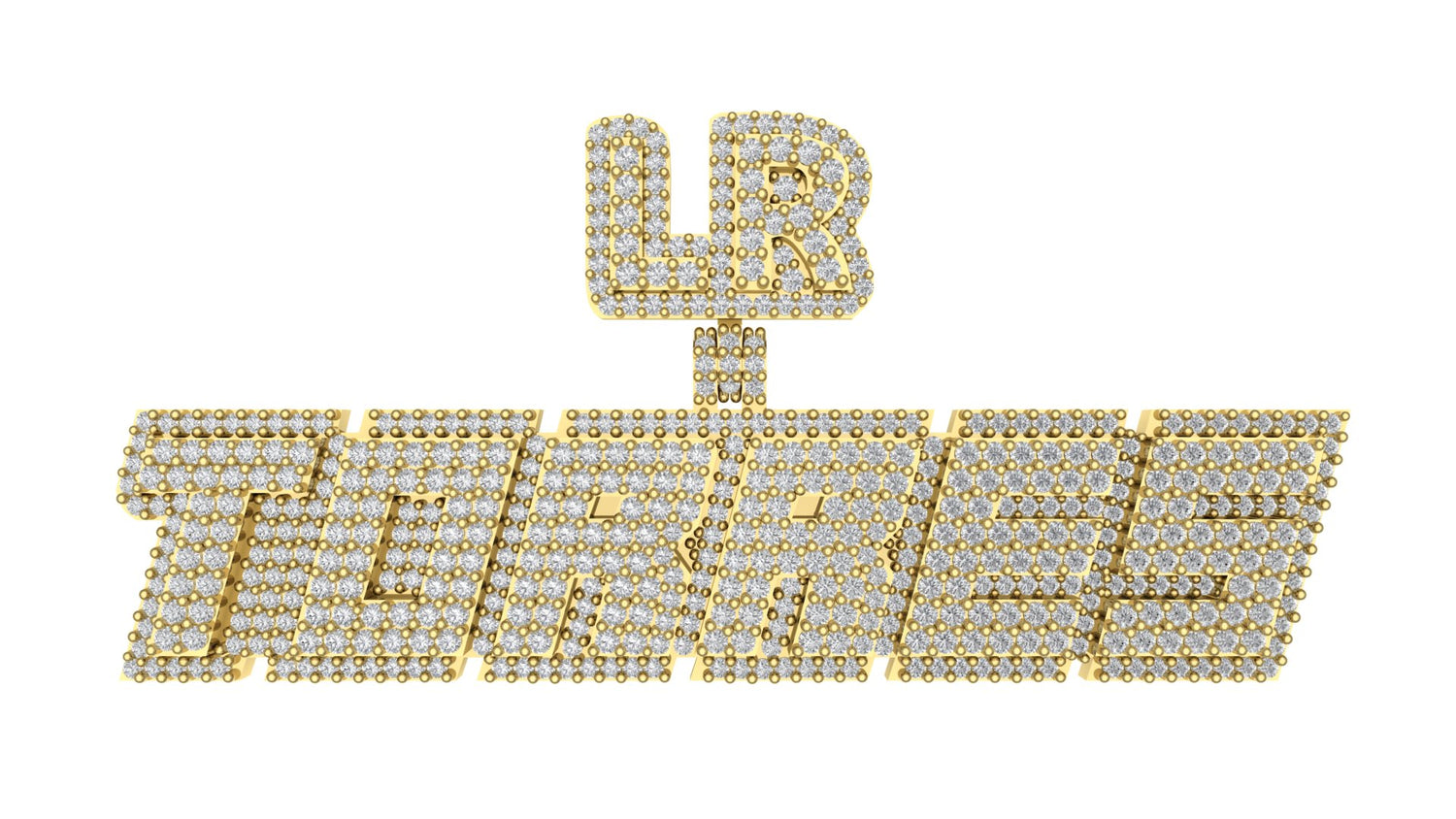 Diamond Custom Pendant - Your Name Shines