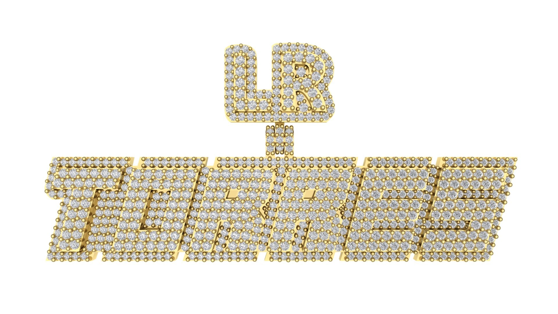 Diamond Custom Pendant - Your Name Shines