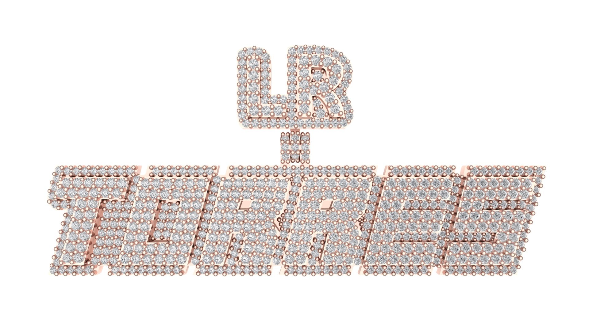 Diamond Custom Pendant - Your Name Shines