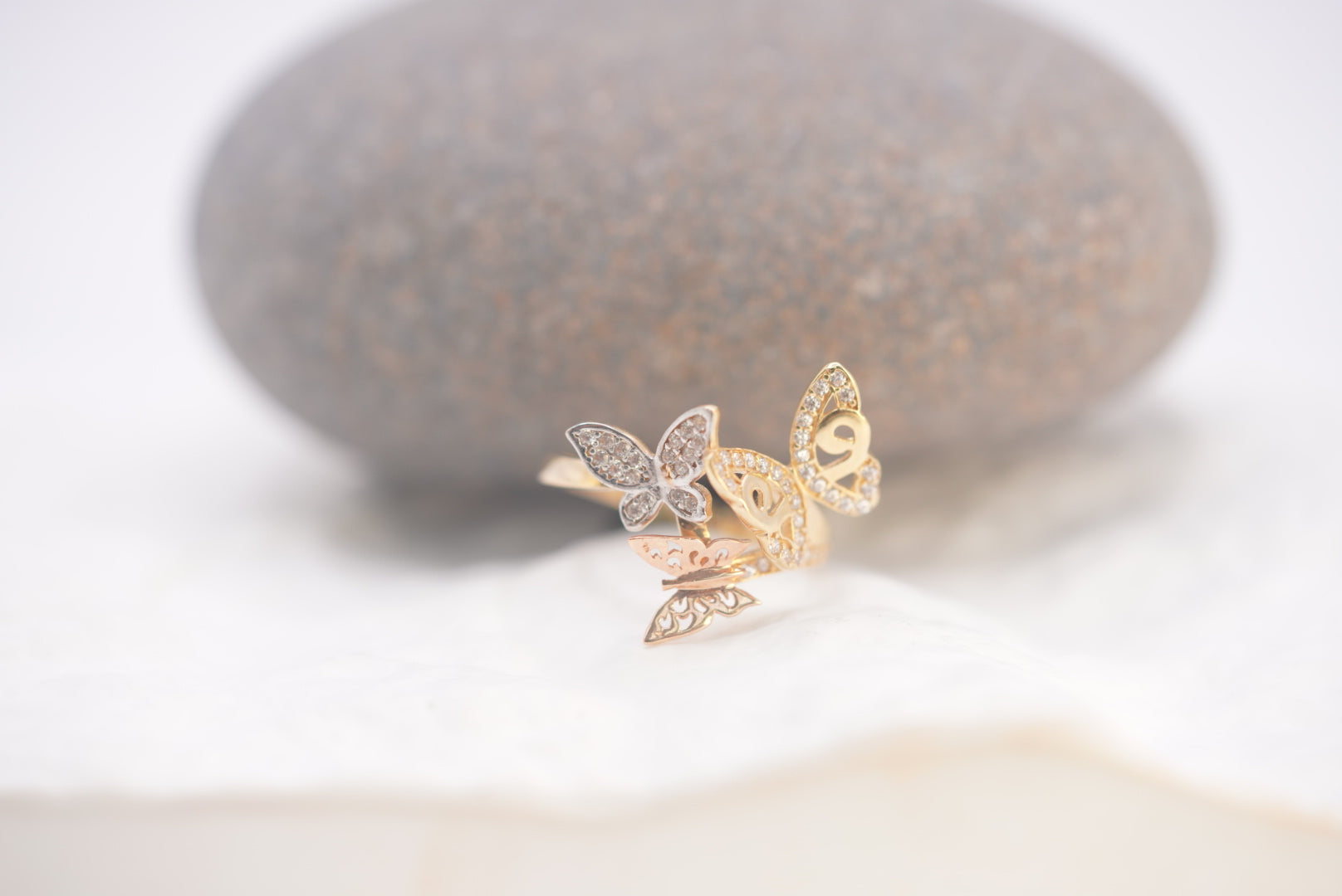 14k Women’s Ring - Butterfly Garden