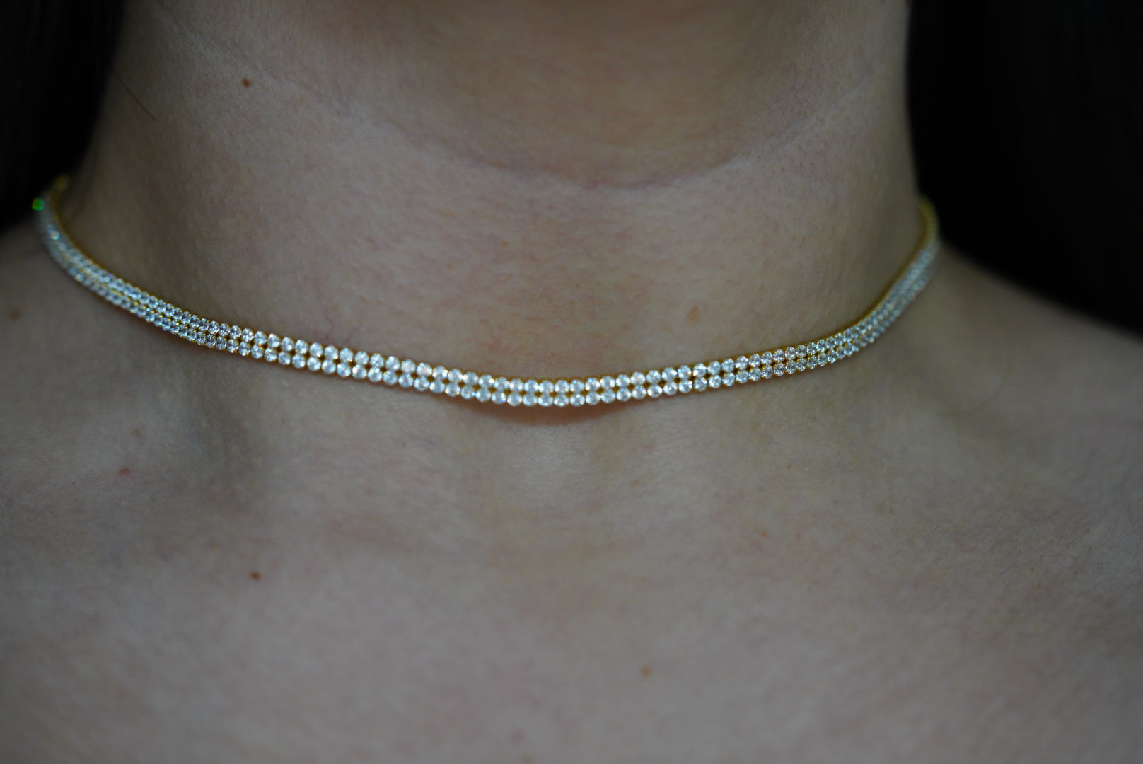14k Tennis Choker - Stella Royale