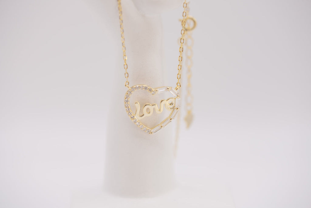 Love Silver Necklace - Forever Lovely