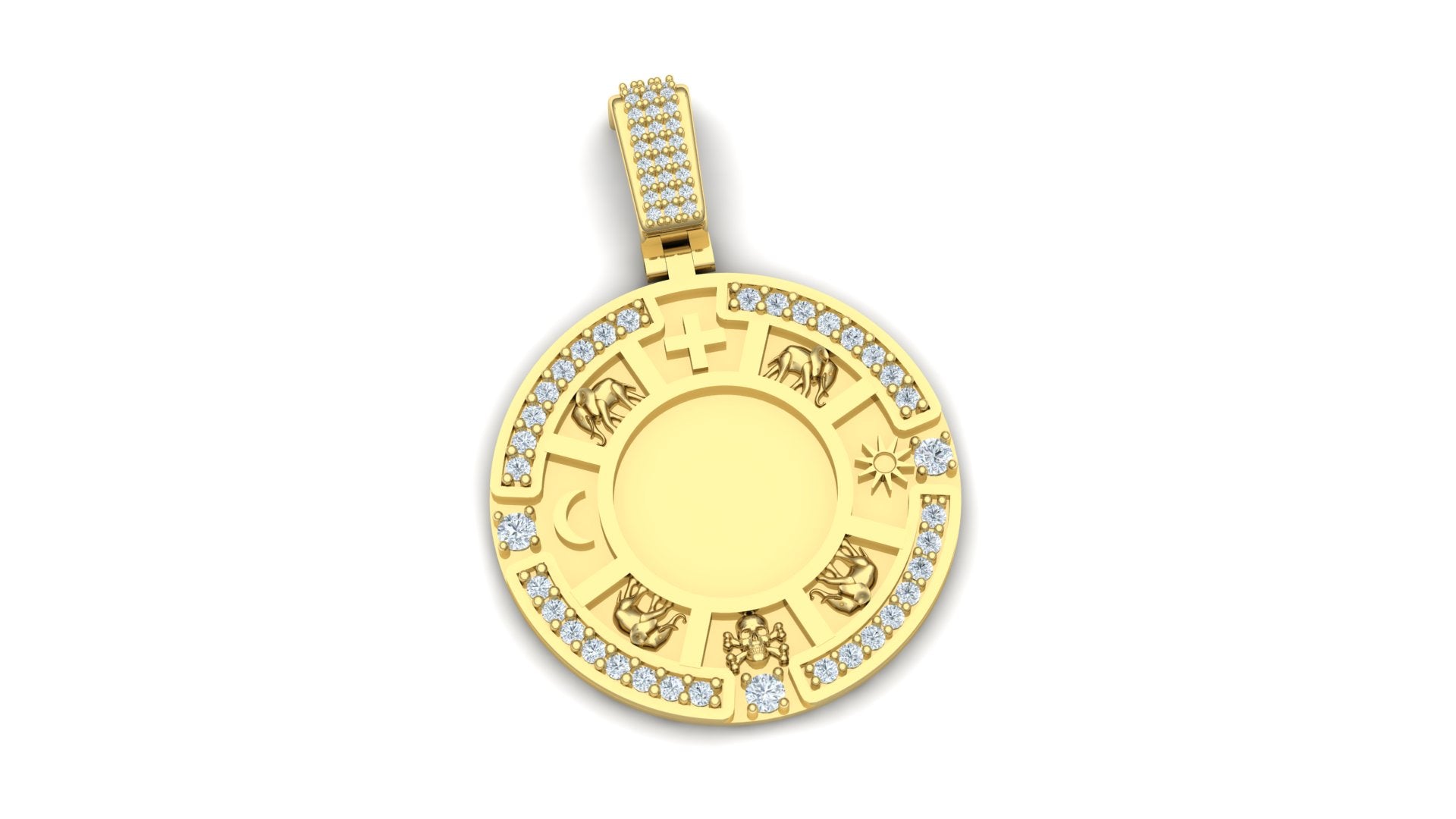 Abacua Sign Diamond Pendant