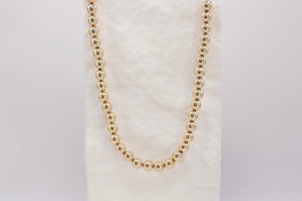 10k Necklace - Elegant Spheres