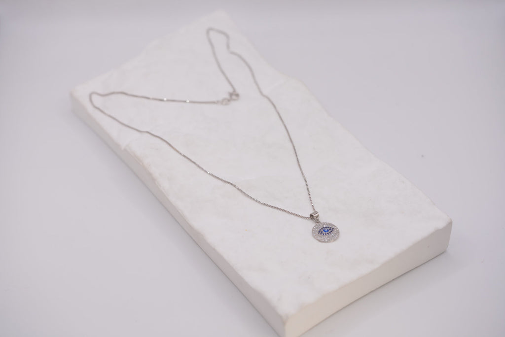 Lucky Eye Silver Necklace - Timeless Protection