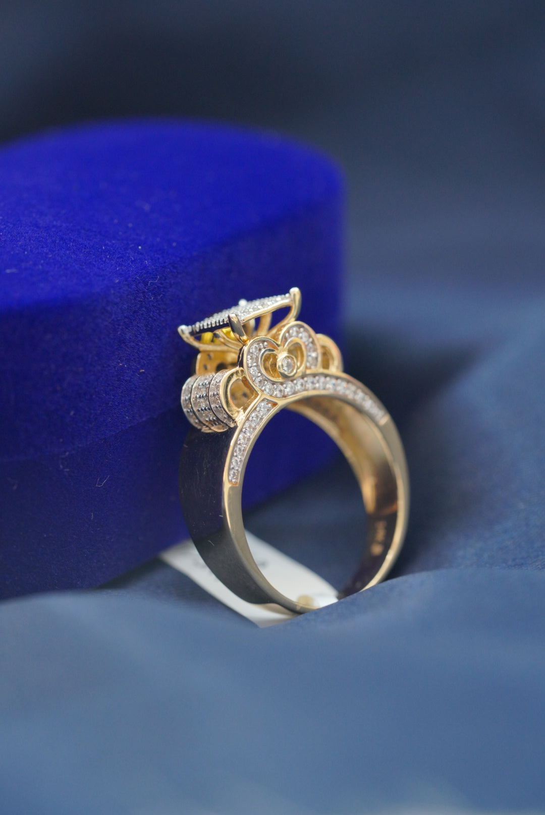 14k Gold Engagement Ring - Princess Cut