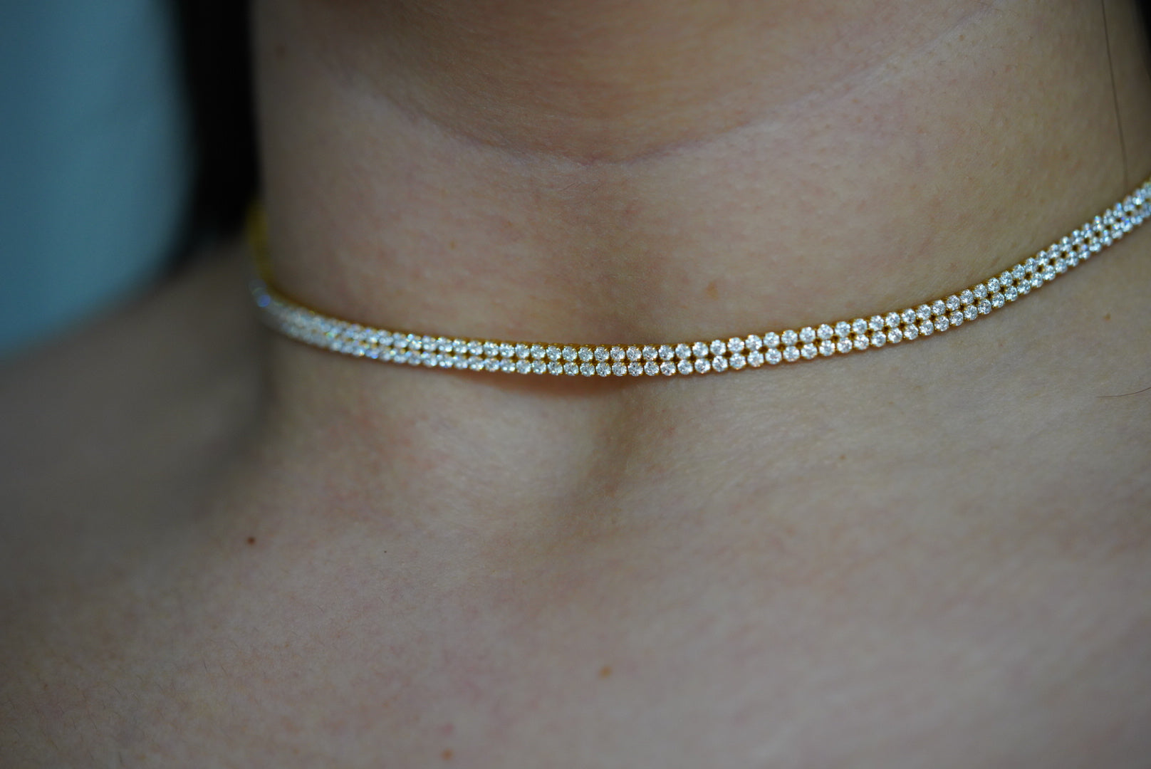 14k Tennis Choker - Stella Royale