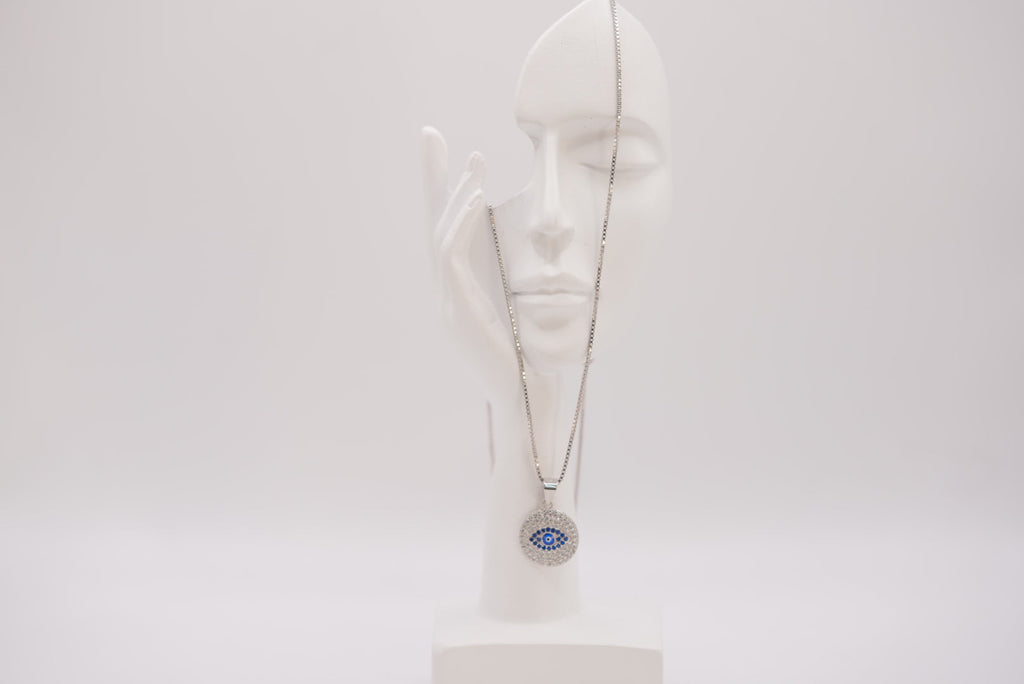 Lucky Eye Silver Necklace - Timeless Protection