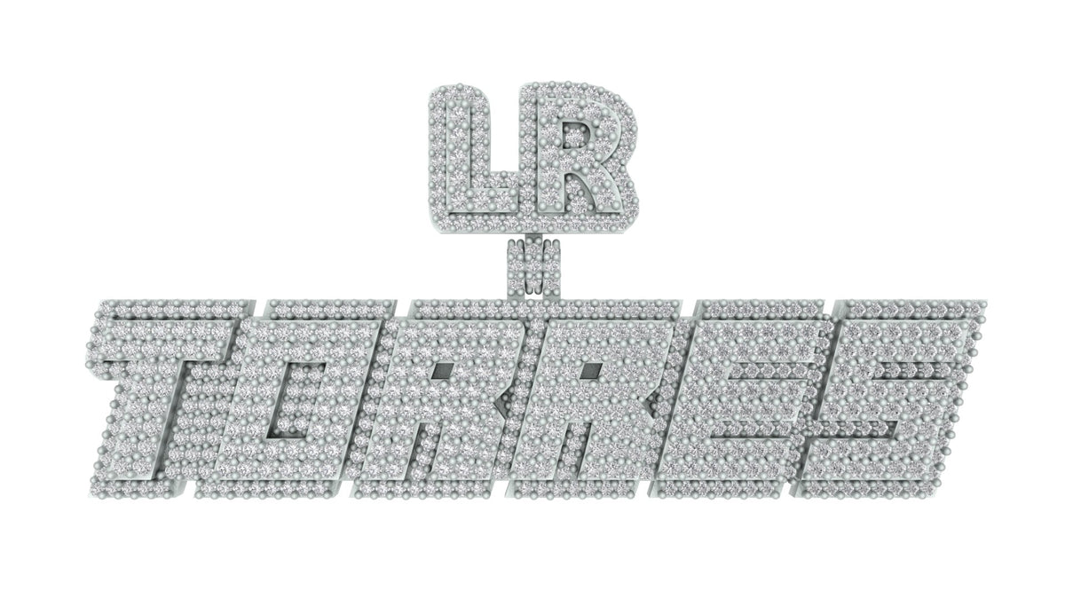 Diamond Custom Pendant - Your Name Shines