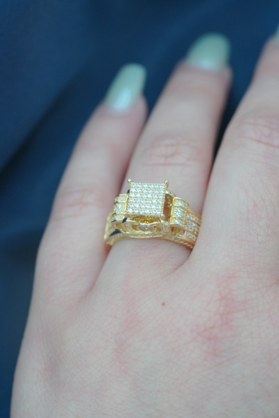 10k Engagement Ring - Princess Cut
