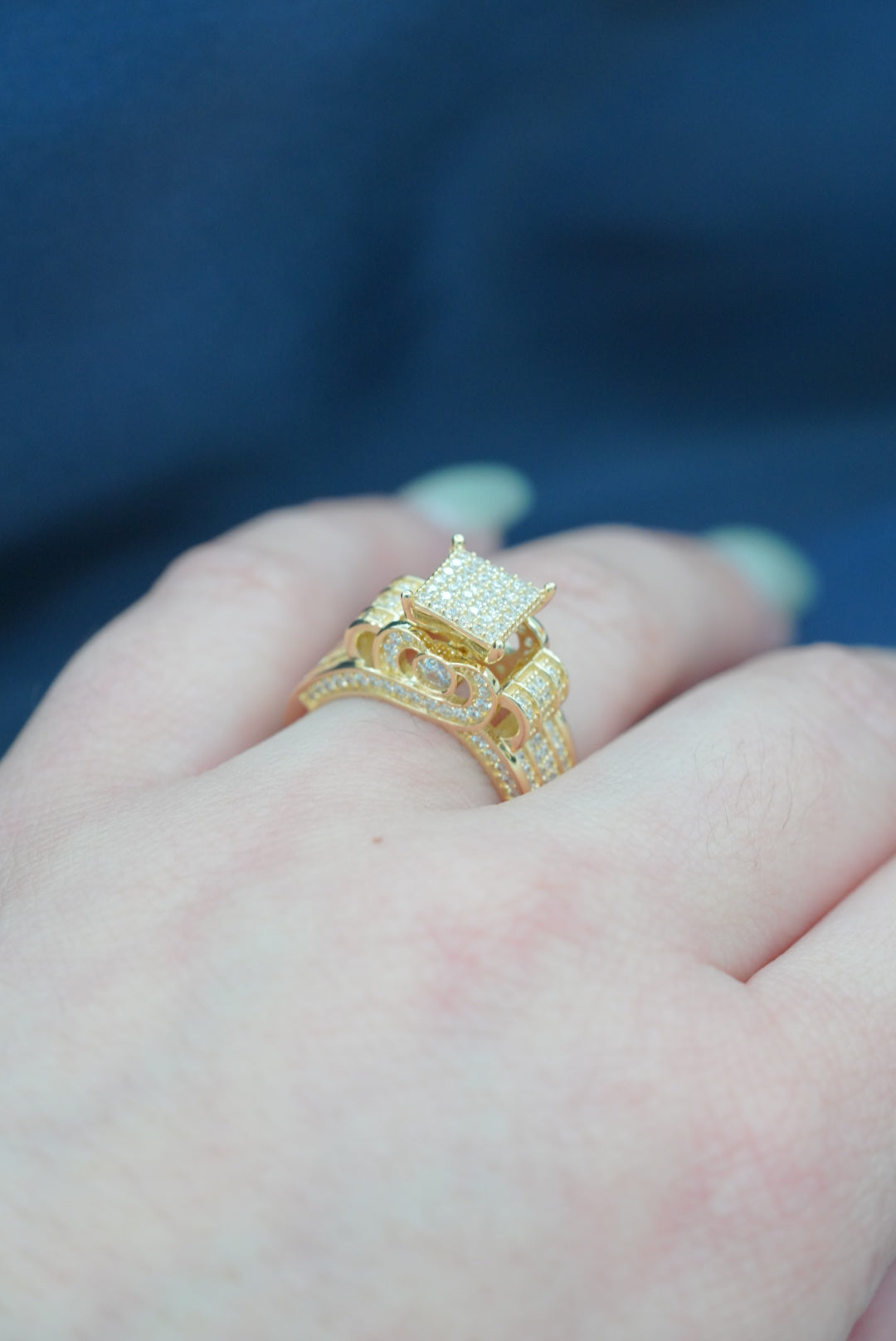 10k Engagement Ring - Princess Cut