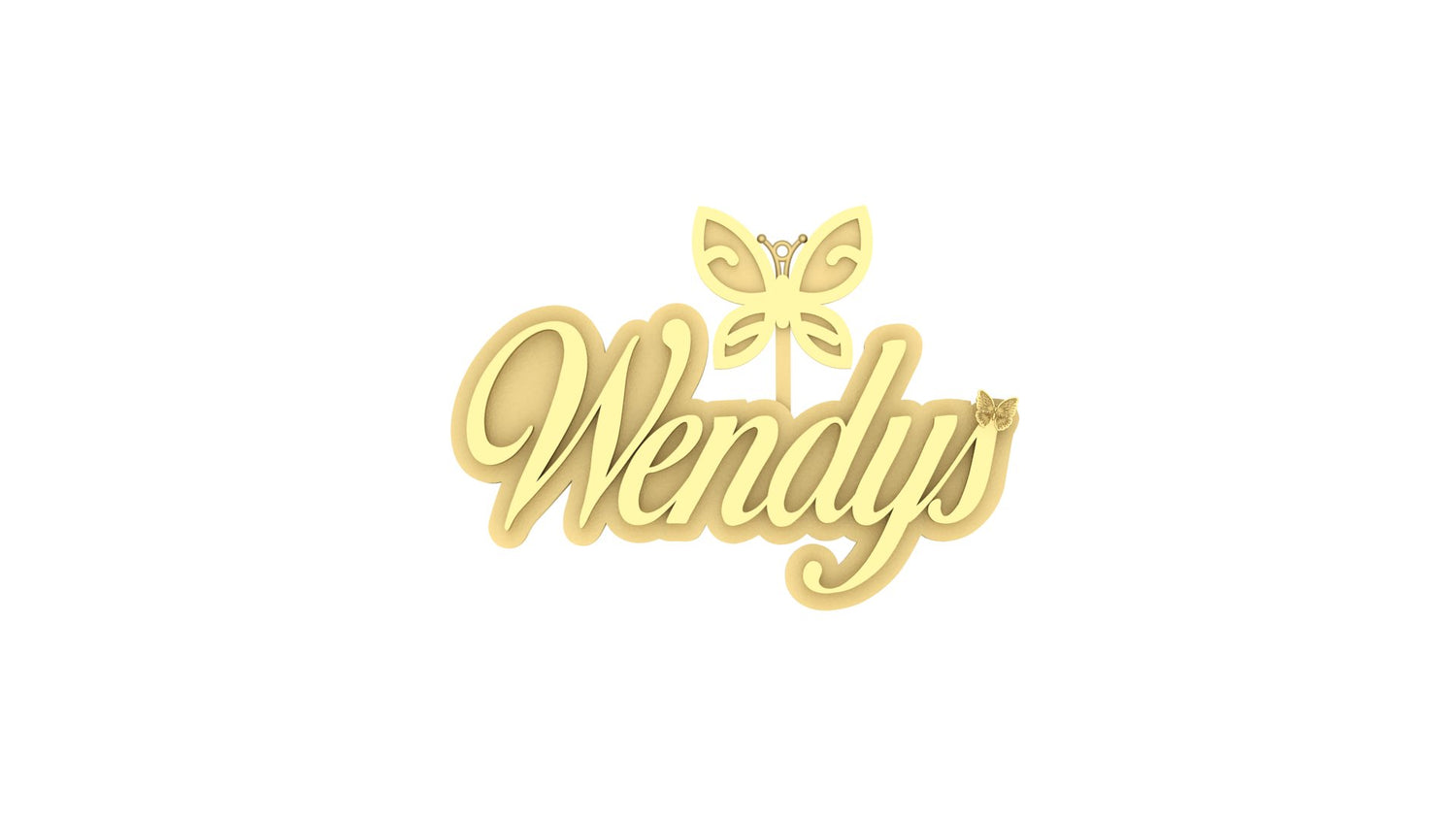 Name Custom Pendant Plain - Fairytale Love