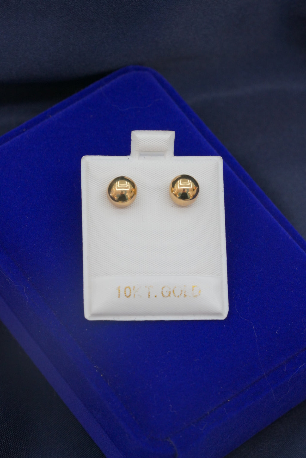 10k Gold Earrings - Ball Studs