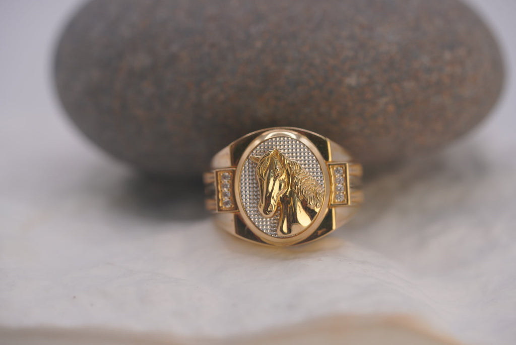 14k Men’s Ring - Horse Power