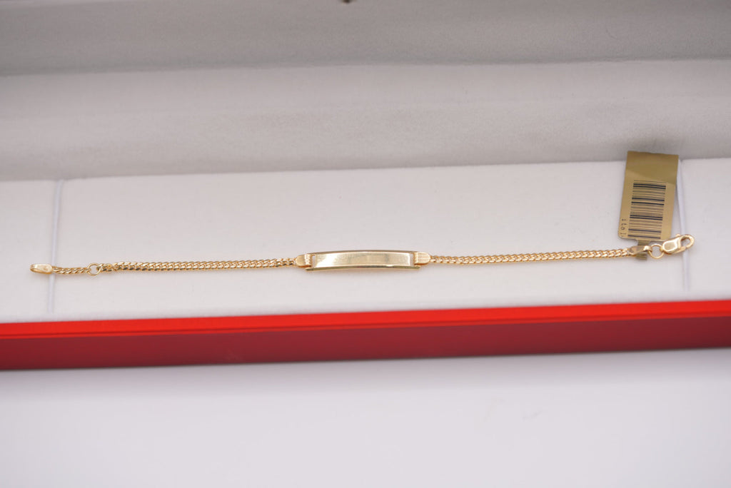 14k Baby Bracelet - Cuban Link Elegance