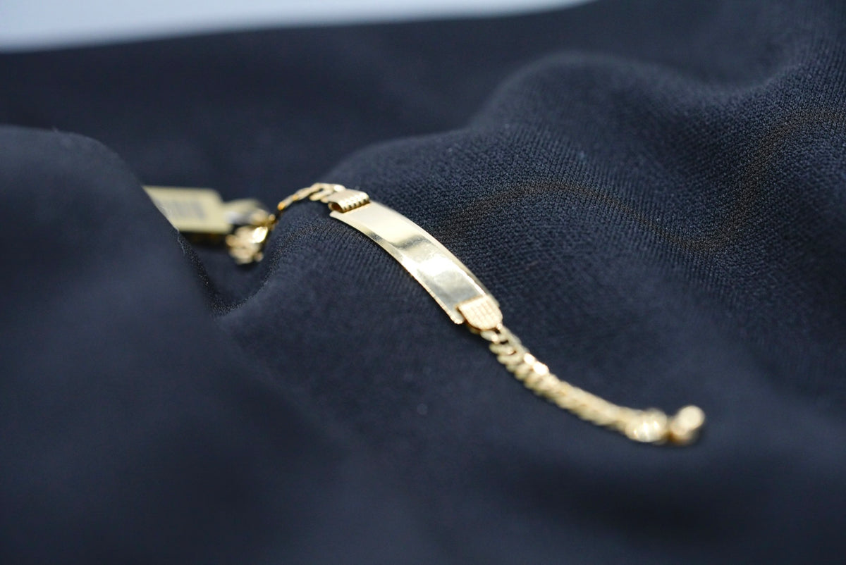 14k Diamond Cut Bracelet - Baby Luxe