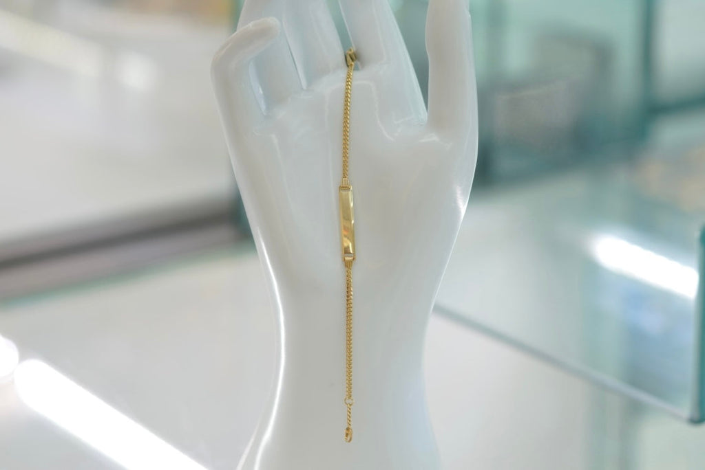 14k Baby Bracelet - Cuban Link Elegance