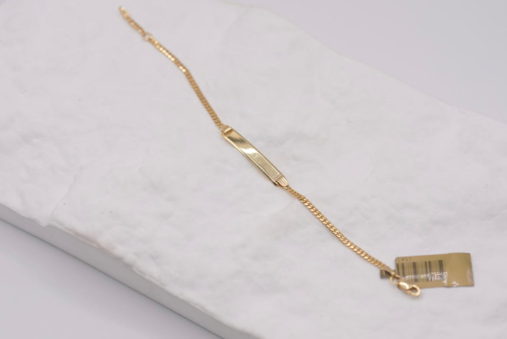 14k Baby Bracelet - Cuban Link Elegance