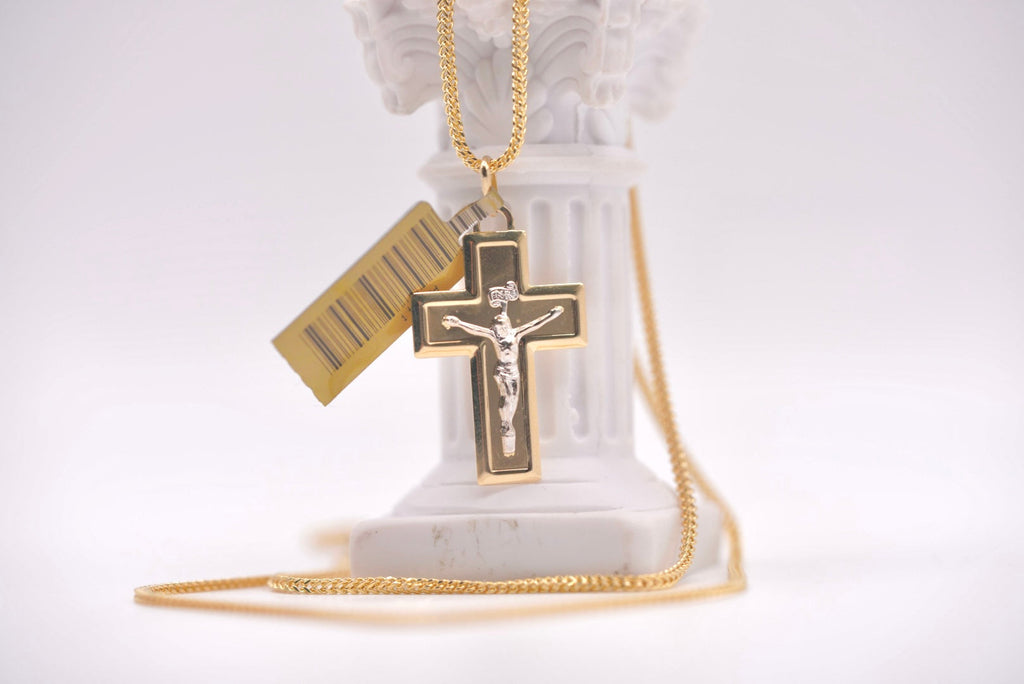 14k Franco Cross Chain - Faithful Soul