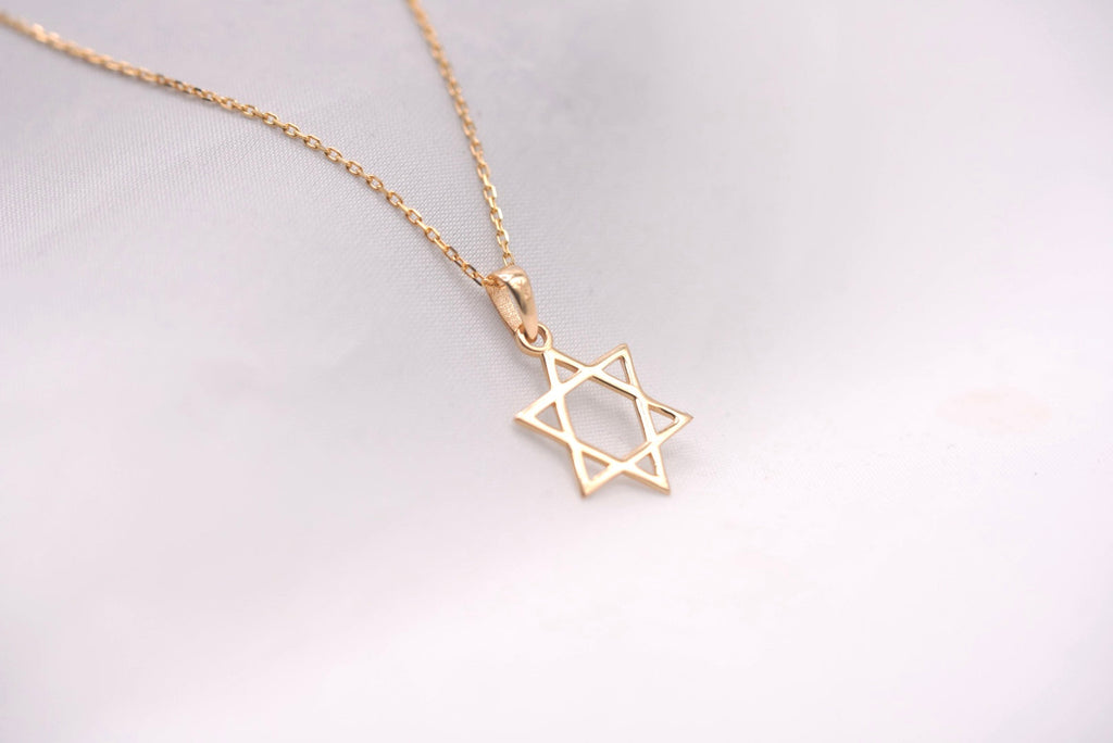 14k Necklace - David's Star Pendant