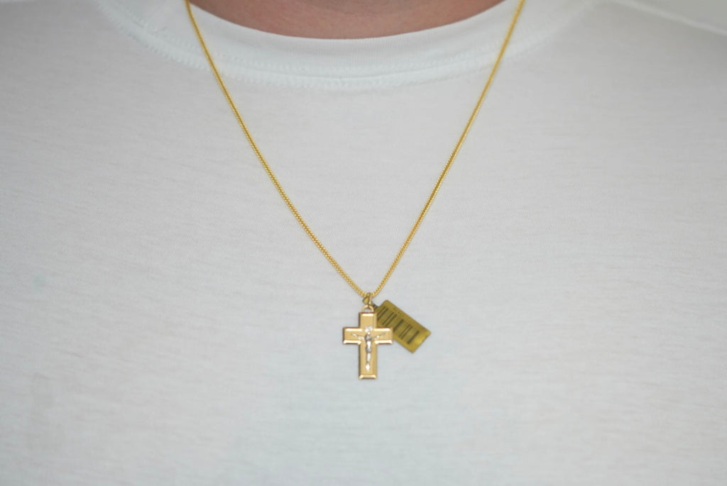 14k Franco Cross Chain - Faithful Soul