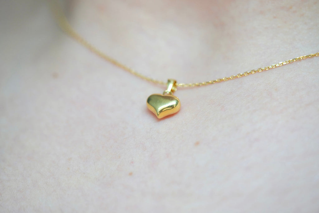 14k Necklace - Lovely Heart Pendant