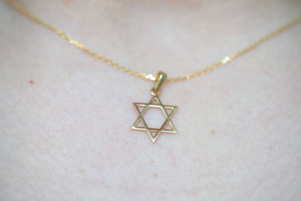 14k Necklace - David's Star Pendant