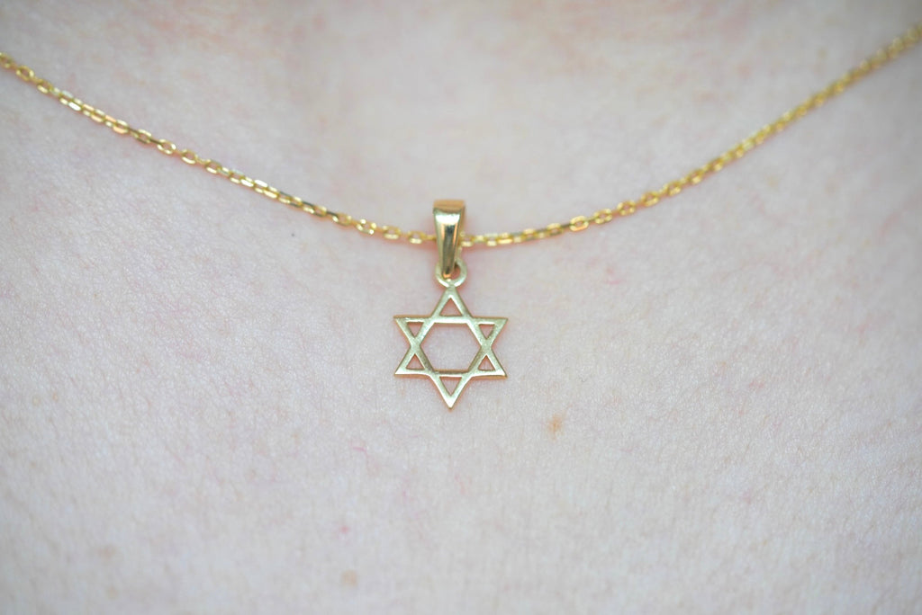 14k Necklace - David's Star Pendant