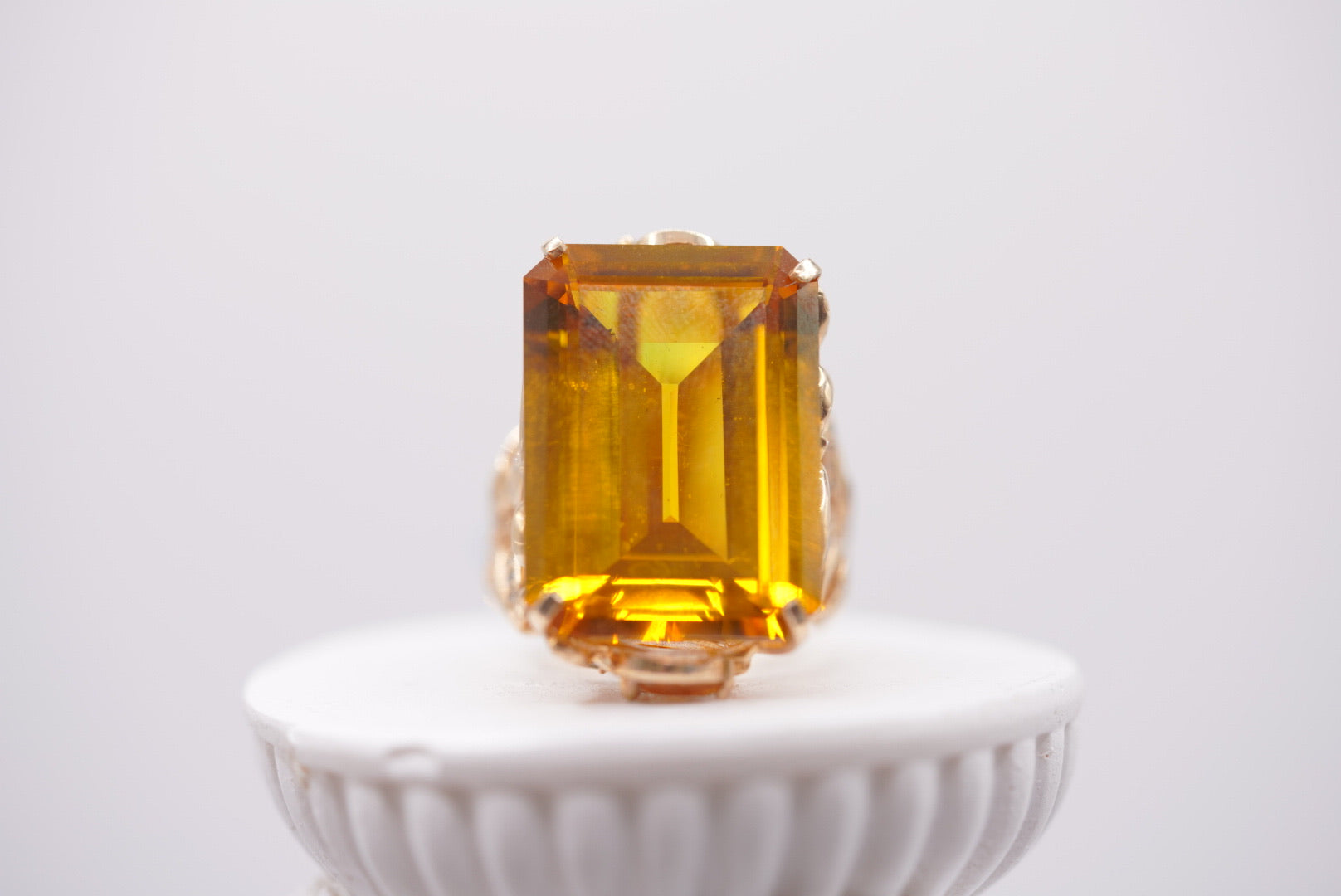 Grandeur 14K Gold Filigree Cocktail Ring