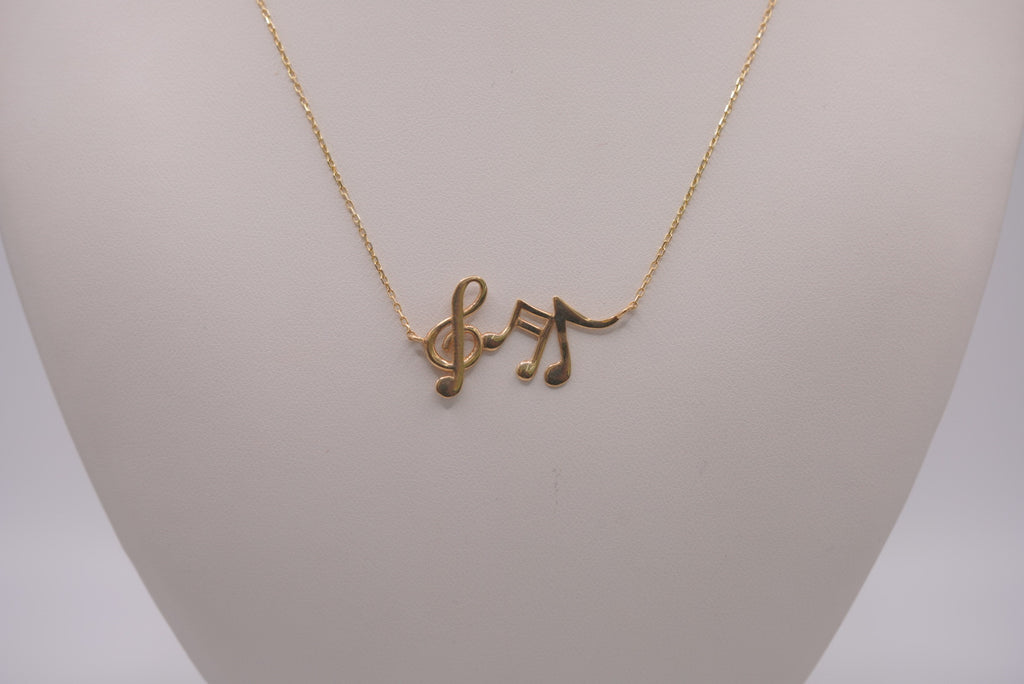 14K Gold Paperclip Necklace