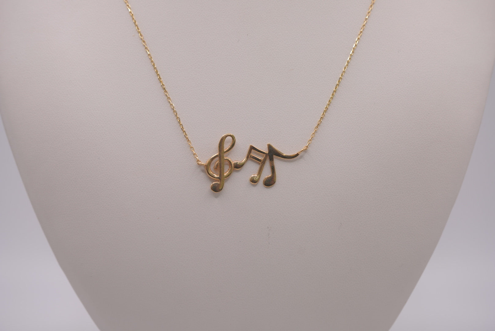 14K Gold Paperclip Necklace