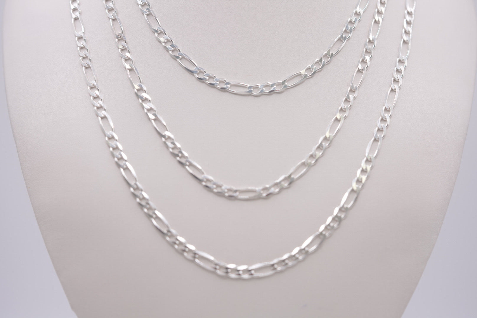 Sterling Silver Figaro Chain