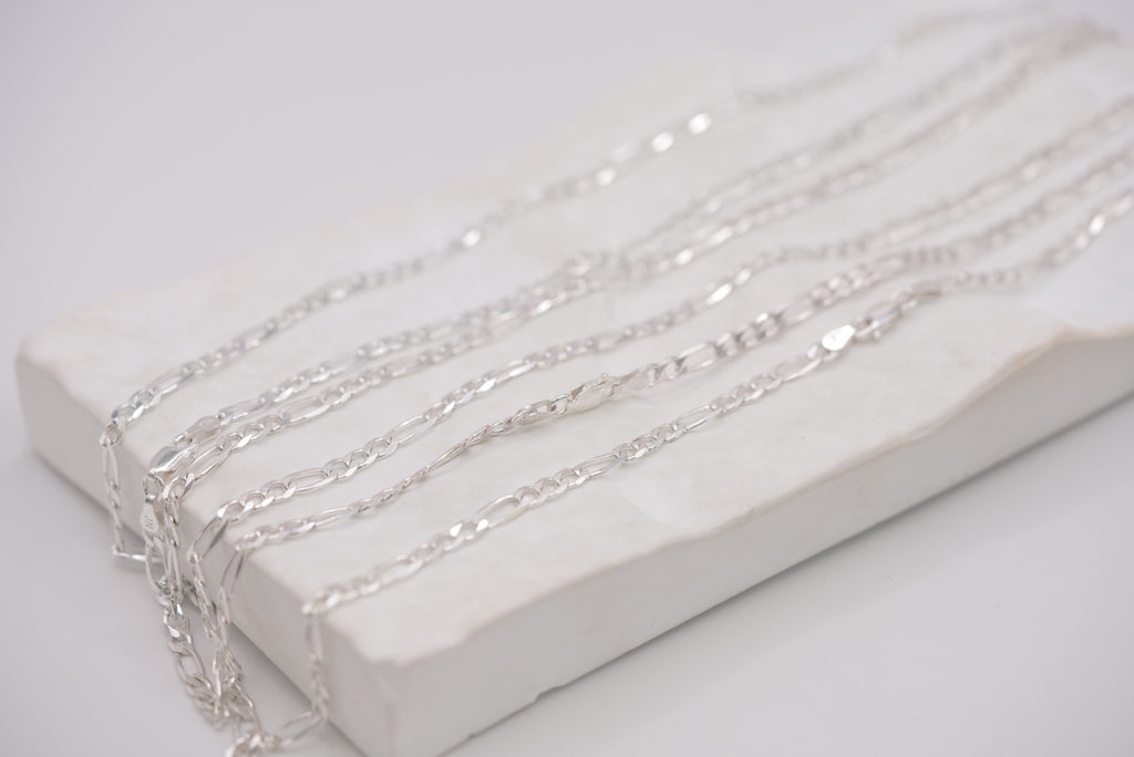 Sterling Silver Figaro Chain