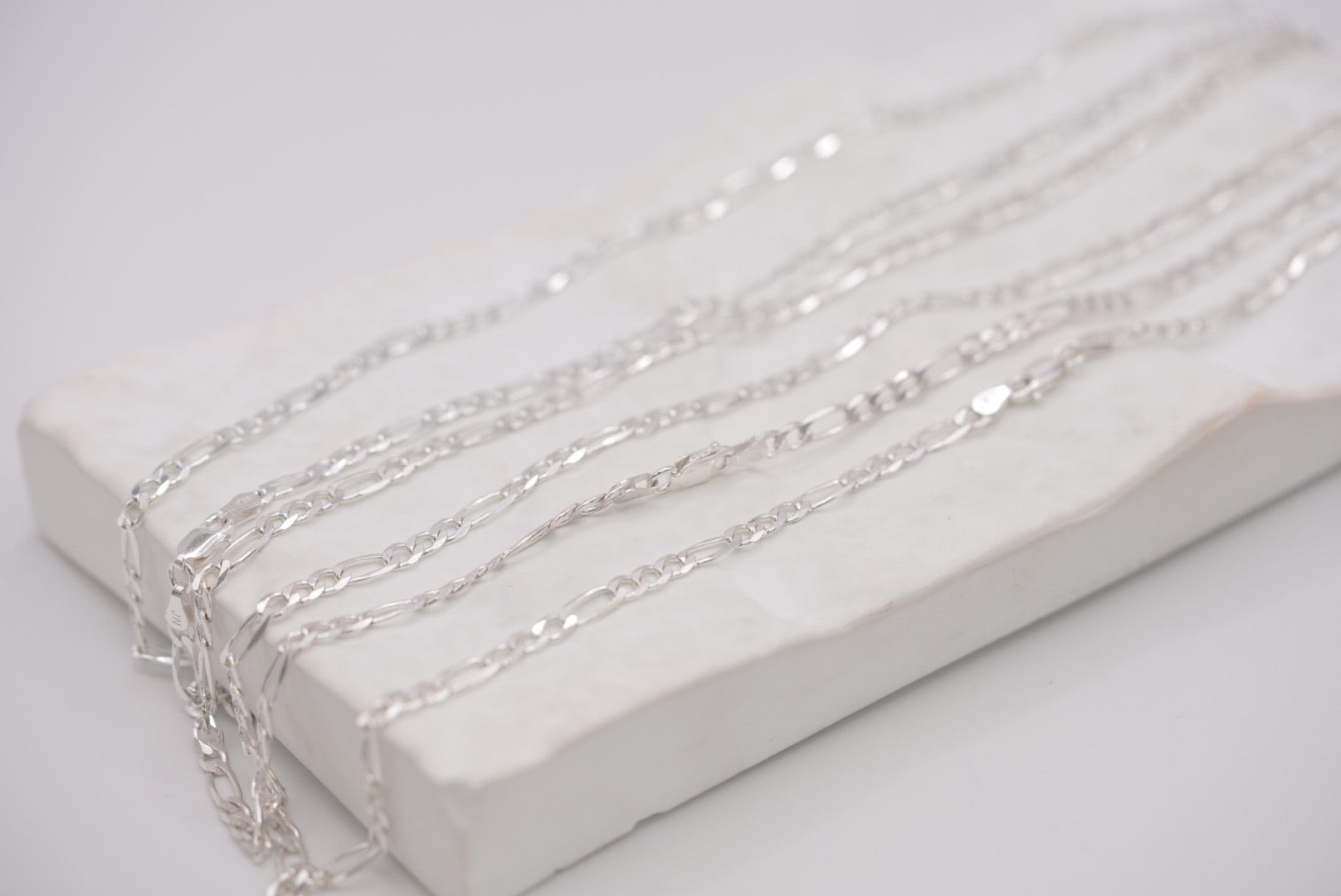 Sterling Silver Figaro Chain