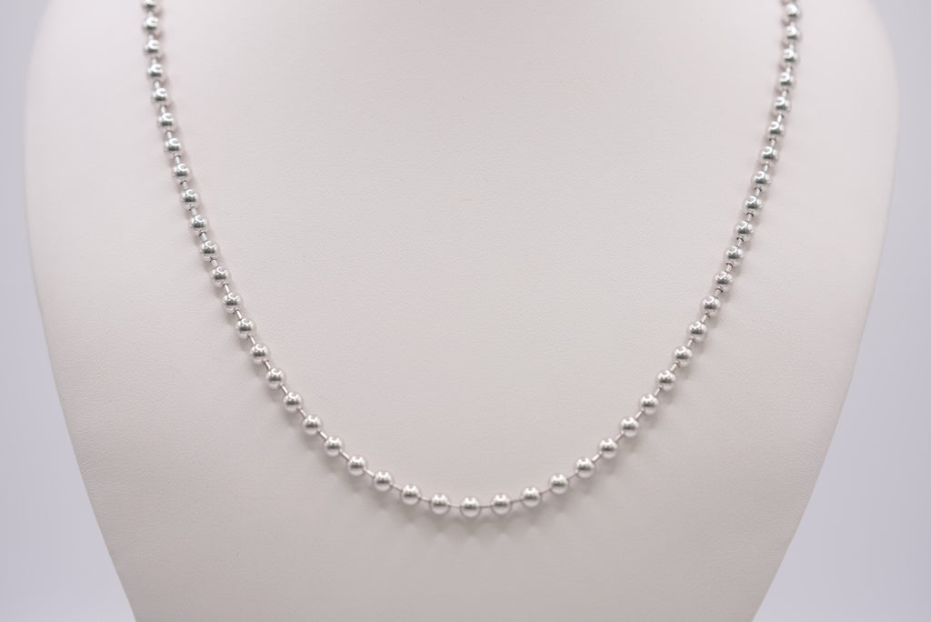 Sterling Silver Beaded Chain