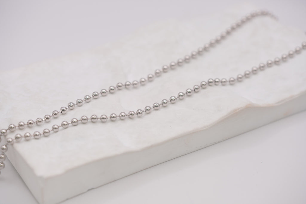 Sterling Silver Beaded Chain