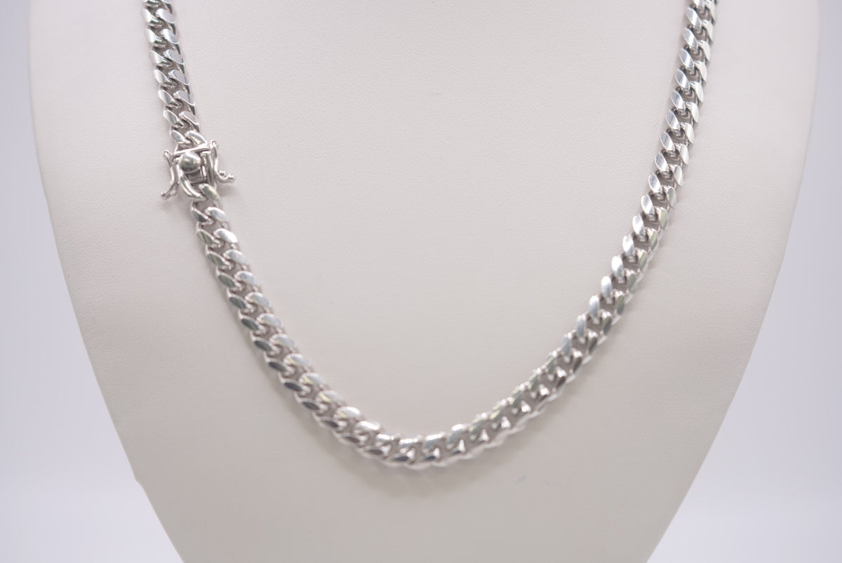 Sterling Silver Cuban Link Chain - Classic Style