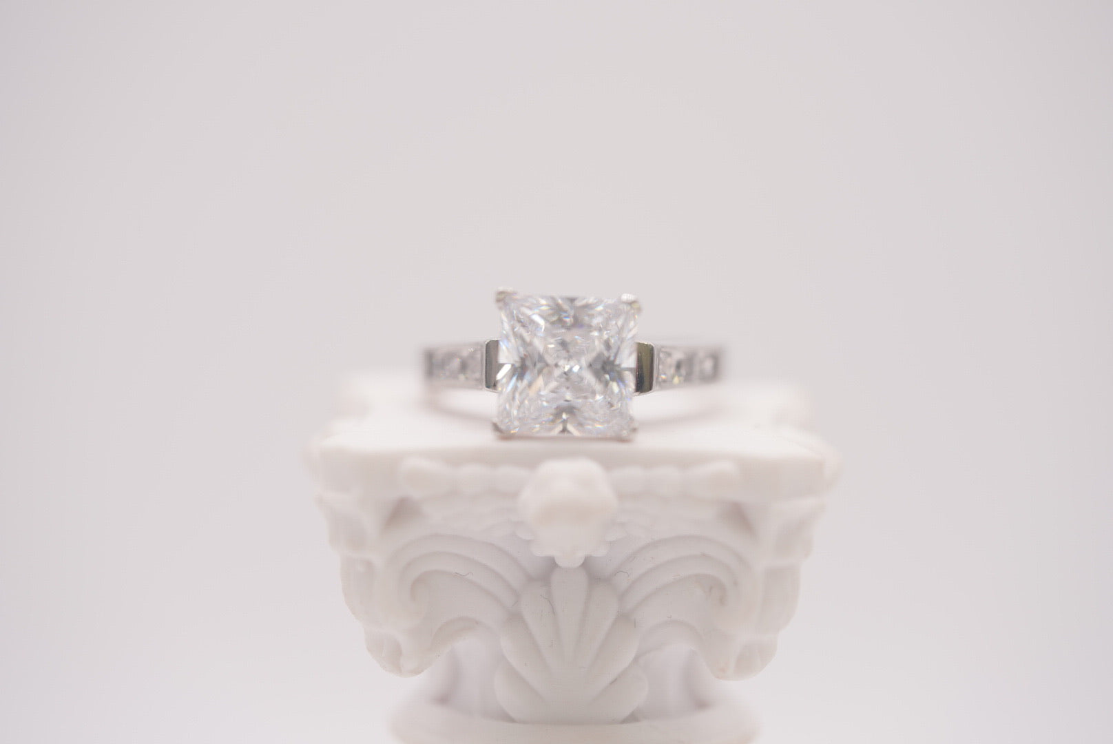 Sterling Silver Emerald-Cut Statement Ring