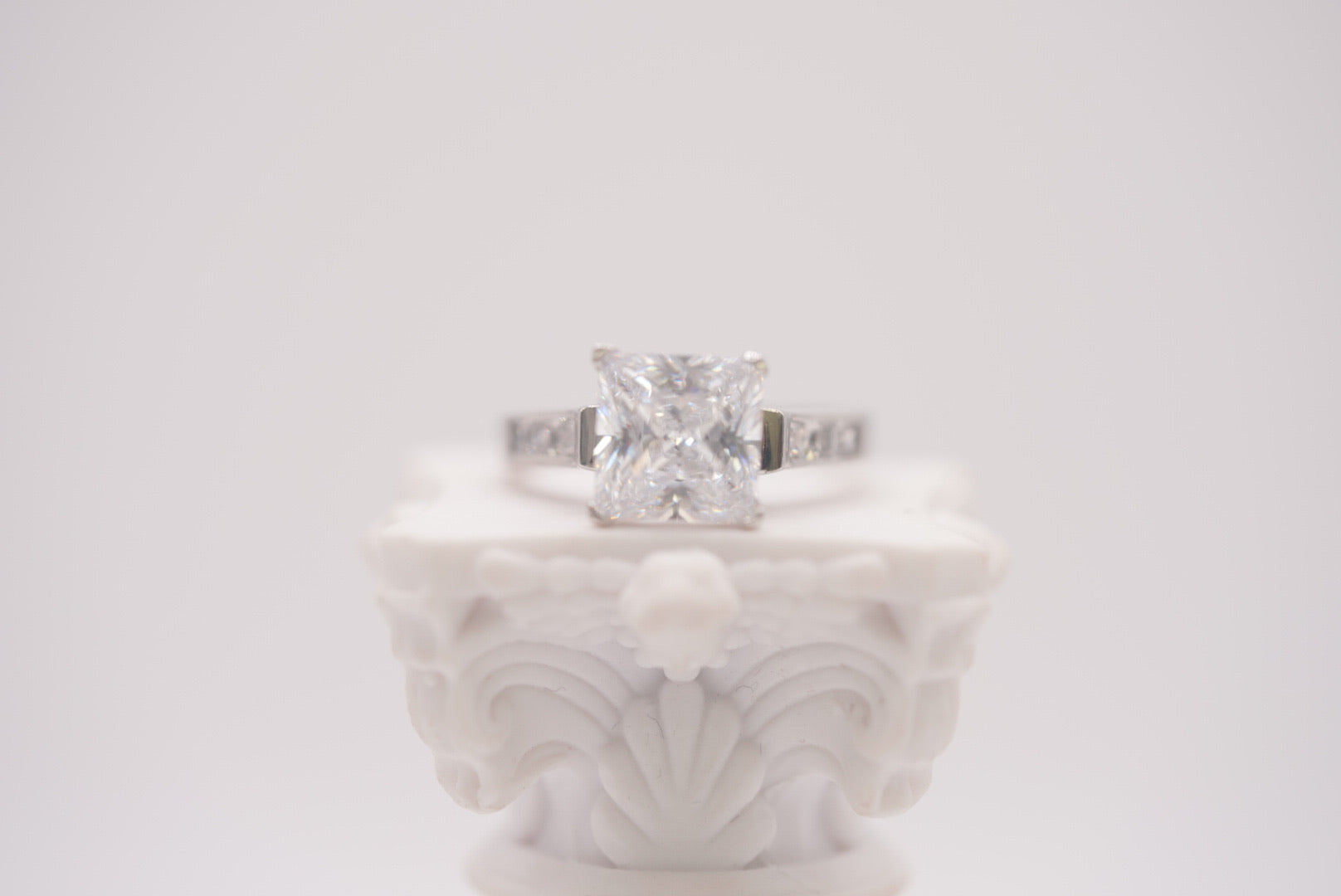 Sterling Silver Princess Cut Classic Ring