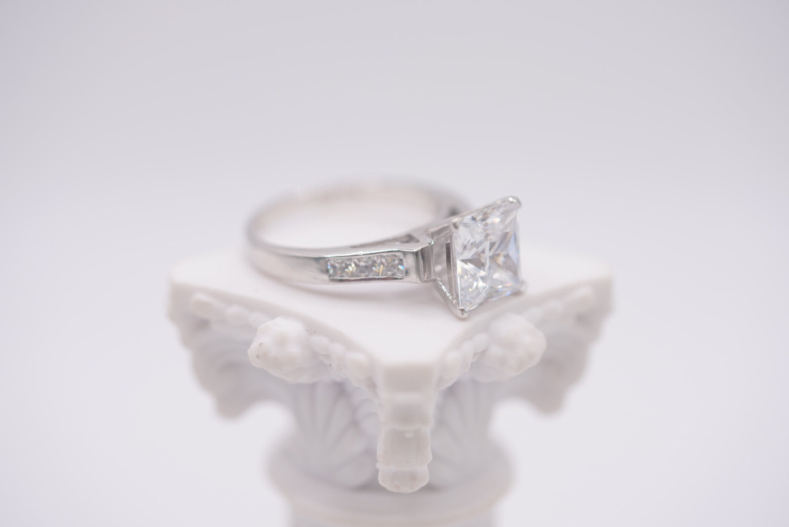 Sterling Silver Princess Cut Classic Ring