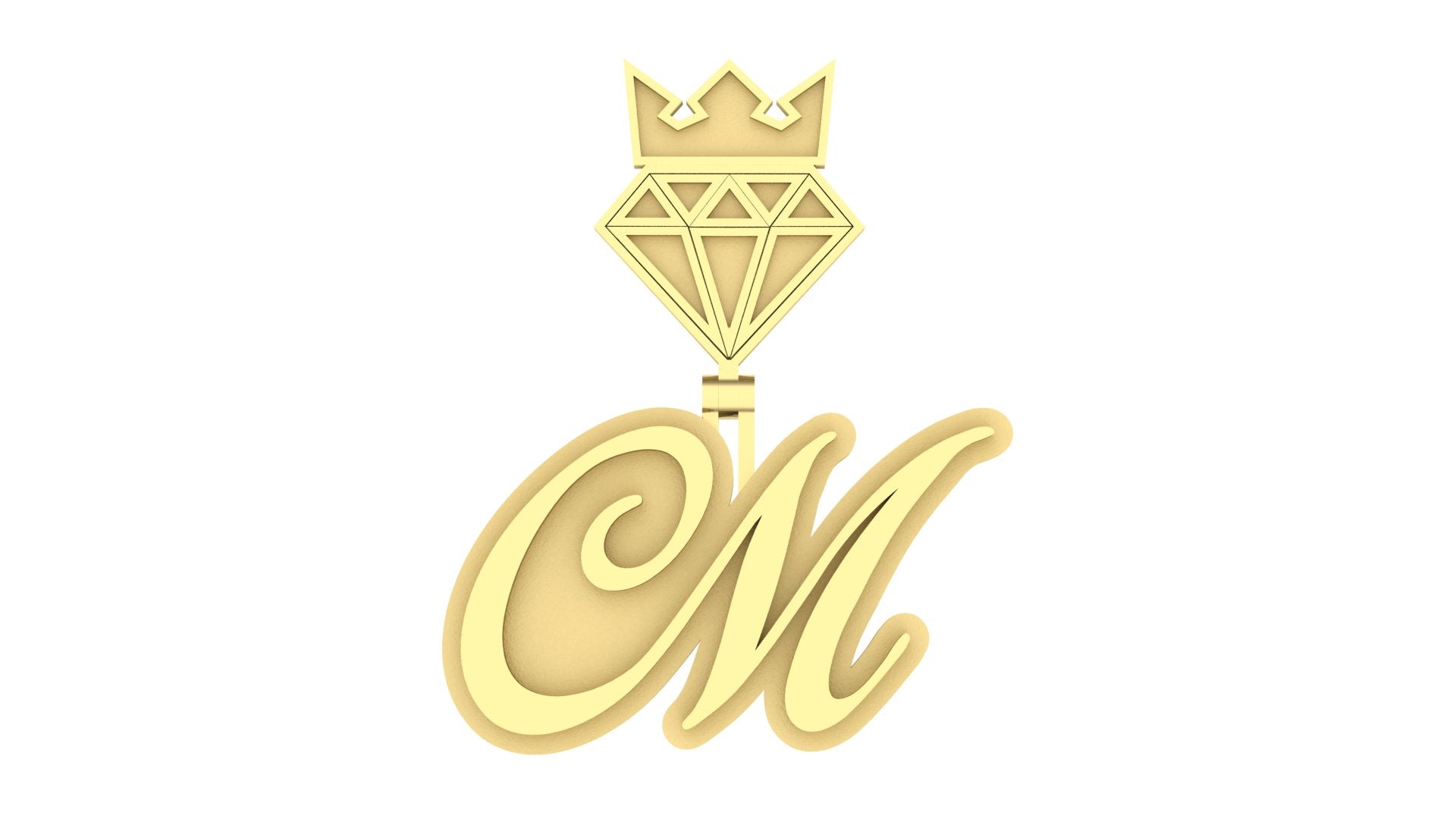 Initials Custom Pendant Plain - Royale Design