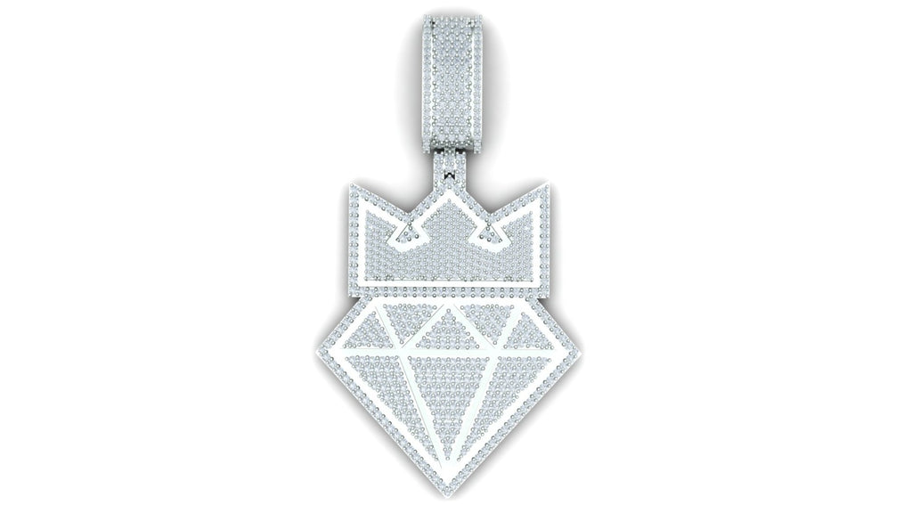 Crown Diamond Pendant