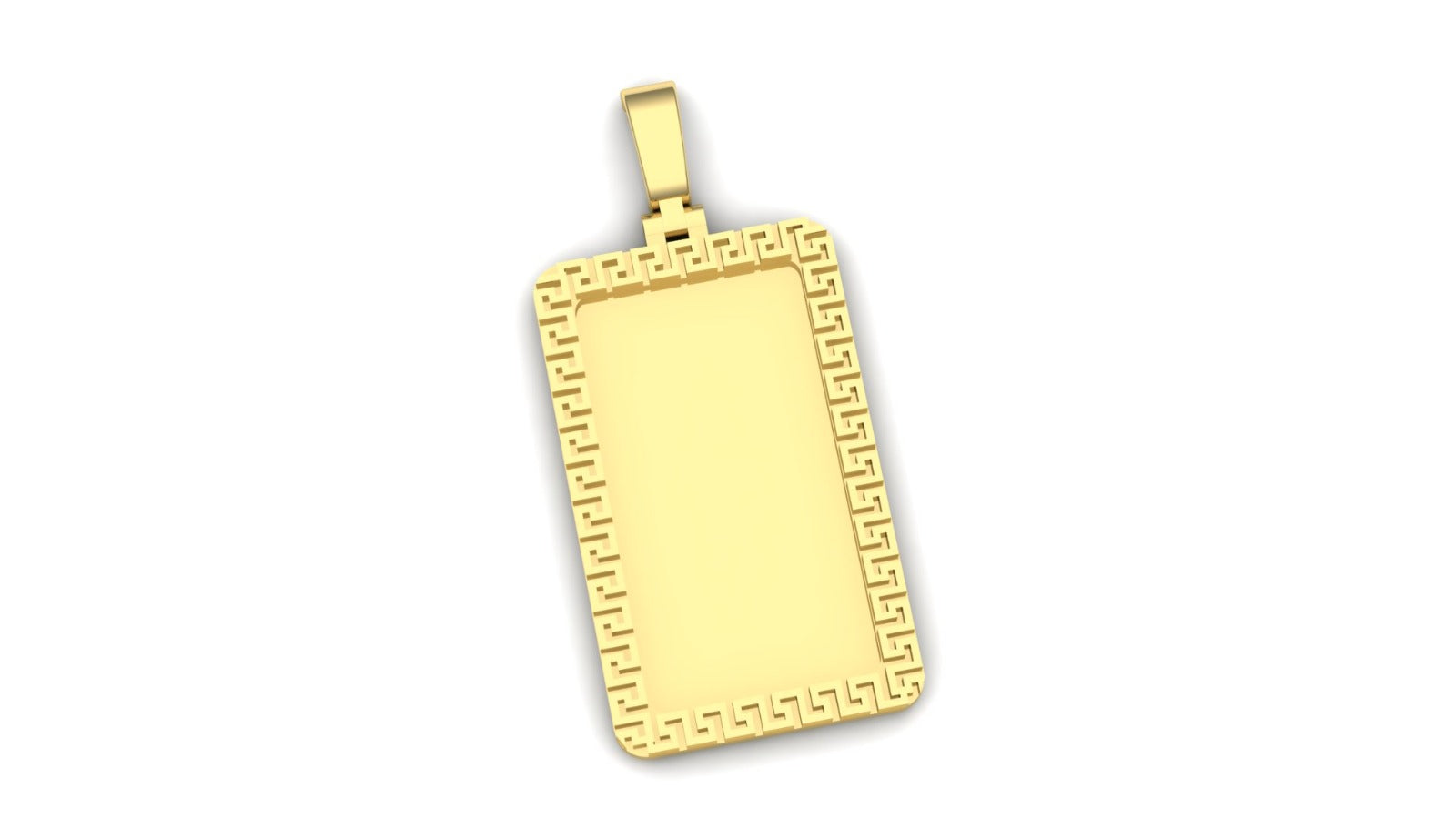 Greek Rectangular Pendant