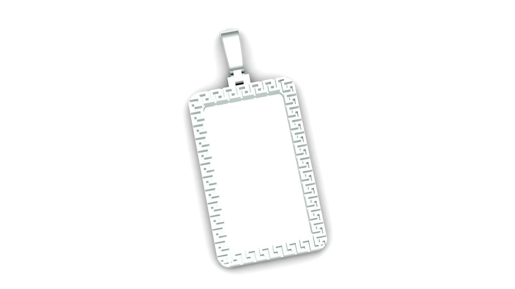 Greek Rectangular Pendant