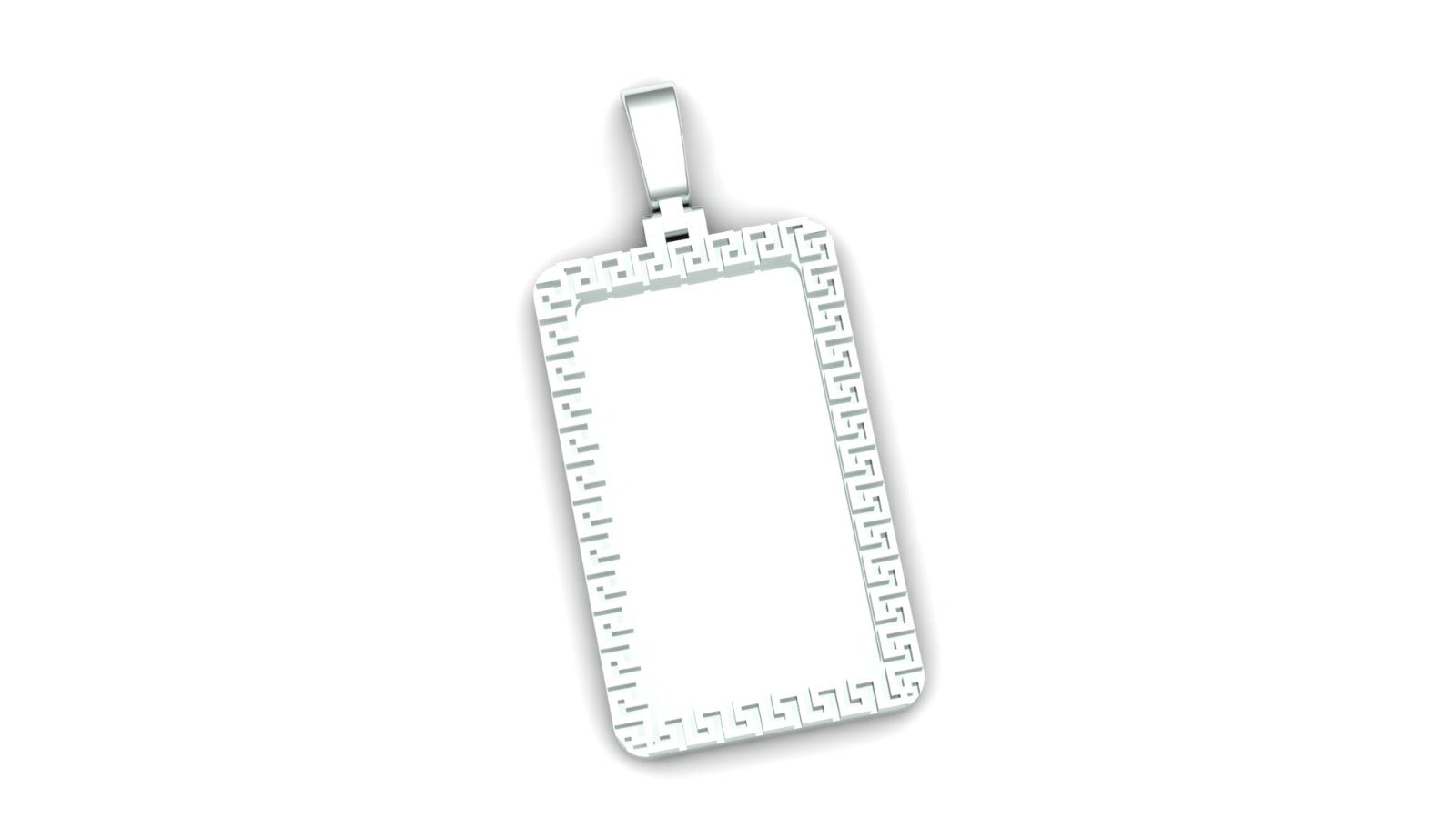 Greek Rectangular Pendant