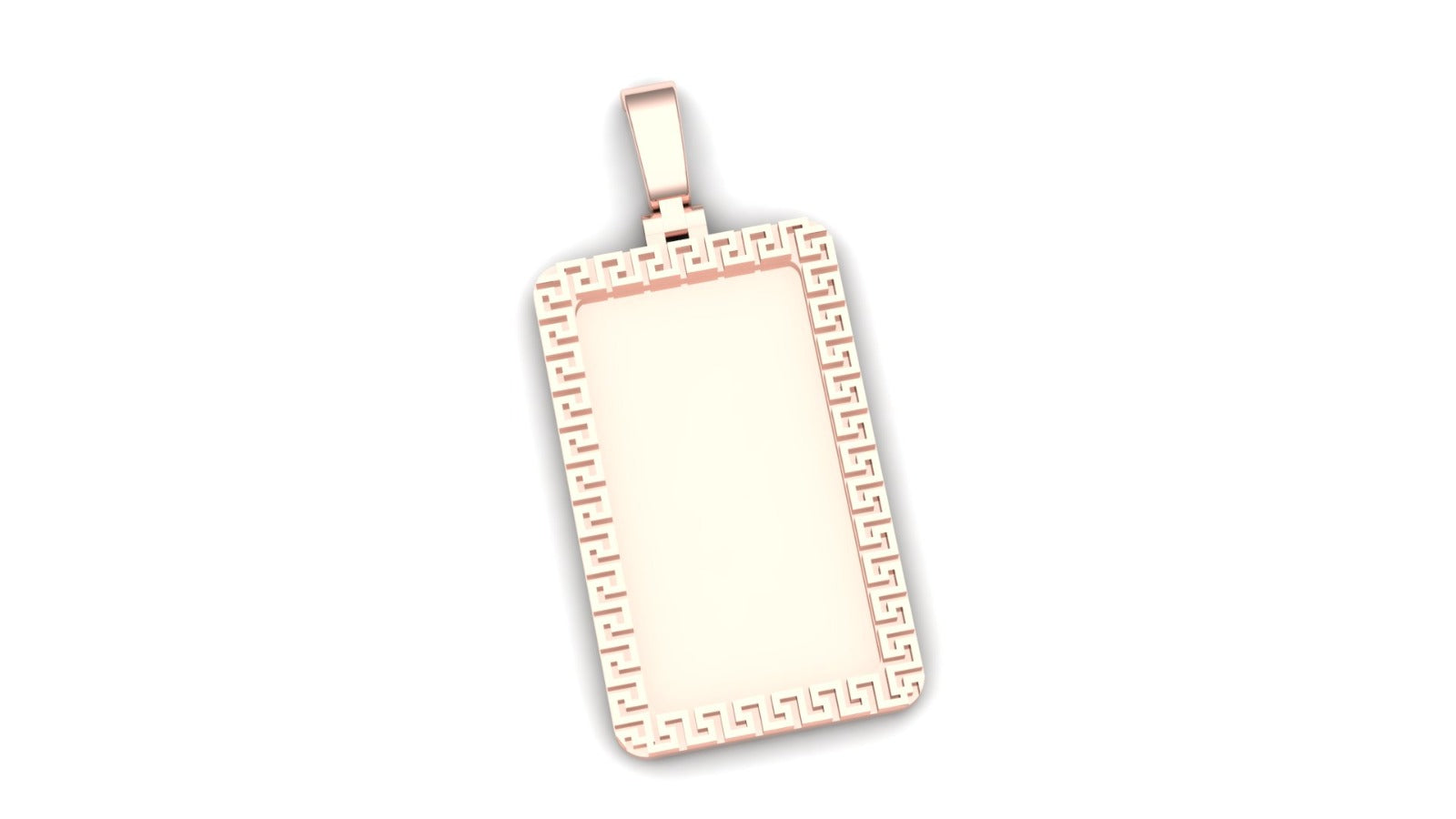 Greek Rectangular Pendant