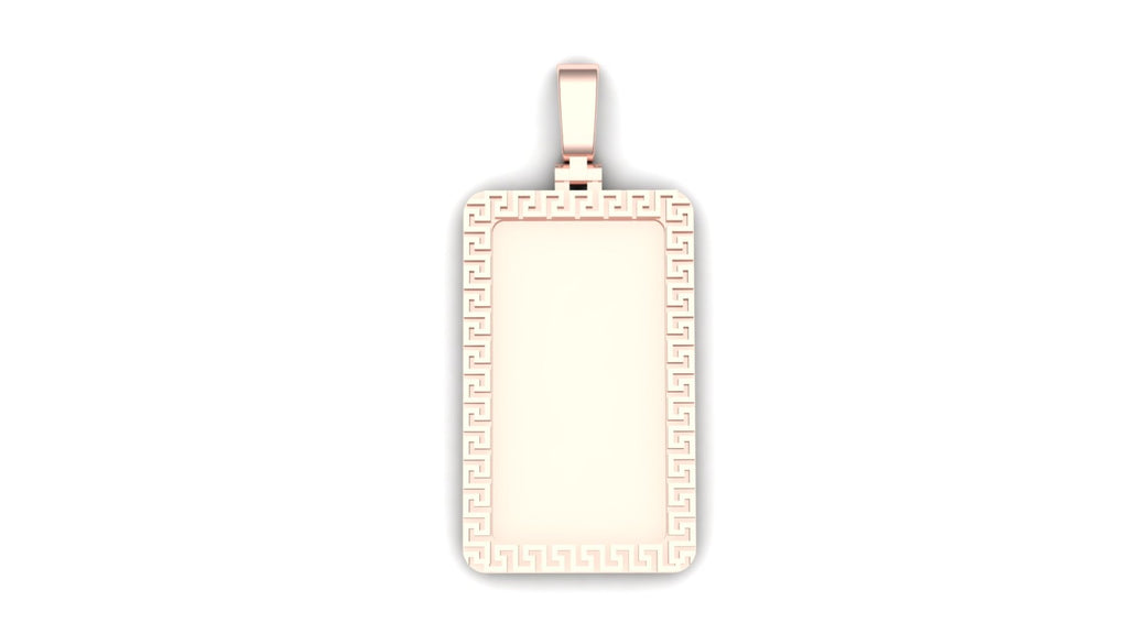 Greek Rectangular Pendant