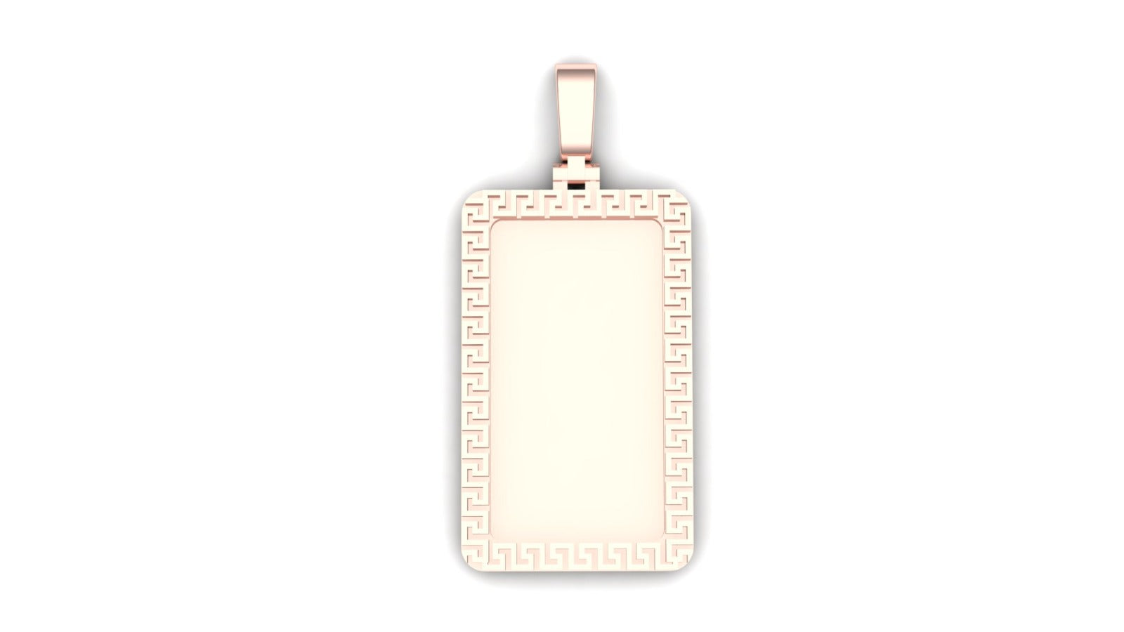 Greek Rectangular Pendant